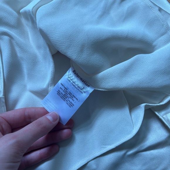 Reformation Maves Dress Almond Size Medium - Picture 6 of 9